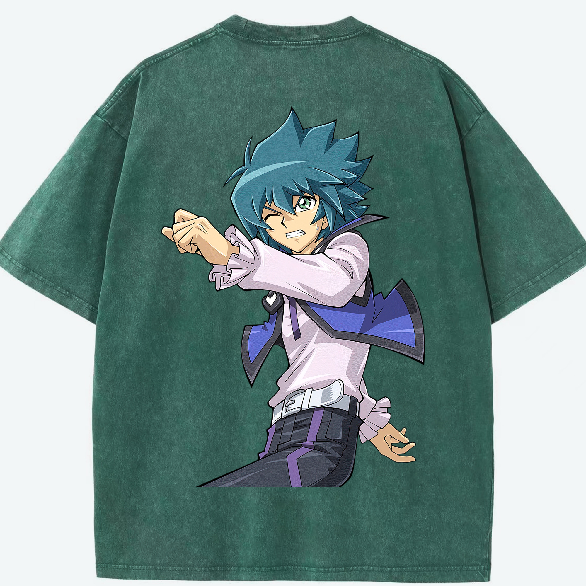 （画像用） 遊☆戯☆王 Yu-Gi-Oh! 綿100% ヴィンテージ風 半袖Tシャツ（背面プリント）